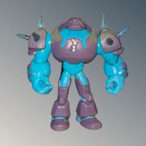 Articulating Playmates Ben 10 Shock Rock DNA Energy Alien Action Figure 5” B21